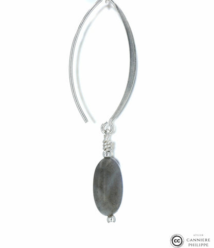 Boucles d'oreilles Labradorite 2 La Taillerie