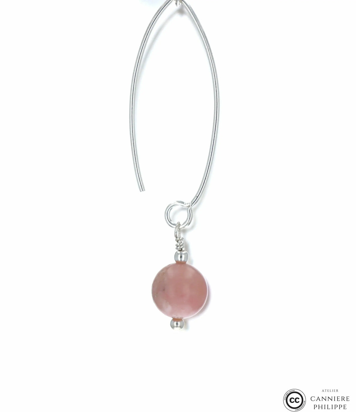 Boucles d'oreilles Opale Rose 1 La Taillerie