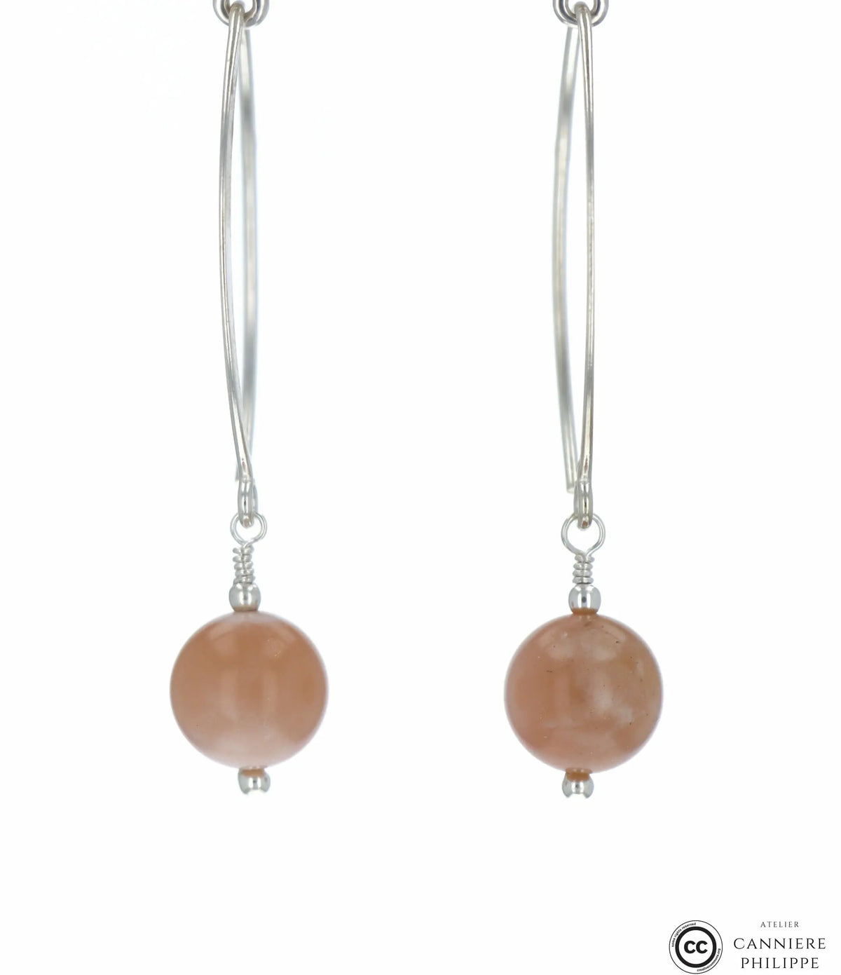 Boucles d'oreilles Pierre de lune 1 La Taillerie