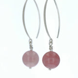 Boucles d'oreilles Quartz Rose 1 La Taillerie