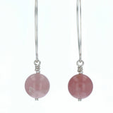 Boucles d'oreilles Quartz Rose 1 La Taillerie
