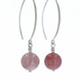 Boucles d'oreilles Quartz Rose 1 La Taillerie