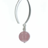 Boucles d'oreilles Quartz Rose 1 La Taillerie