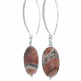 Boucles d'oreilles Rhodochrosite 1 La Taillerie
