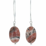 Boucles d'oreilles Rhodochrosite 1 La Taillerie