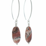 Boucles d'oreilles Rhodochrosite 1 La Taillerie
