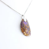 Pendentif Opale Bois Fossile 1 La Taillerie