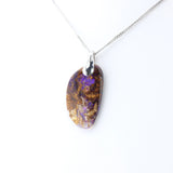 Pendentif Opale Bois Fossile 1 La Taillerie