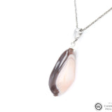 Pendentif Agate du Botswana 1 La Taillerie