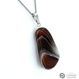 Pendentif Agate Zonée 1 La Taillerie