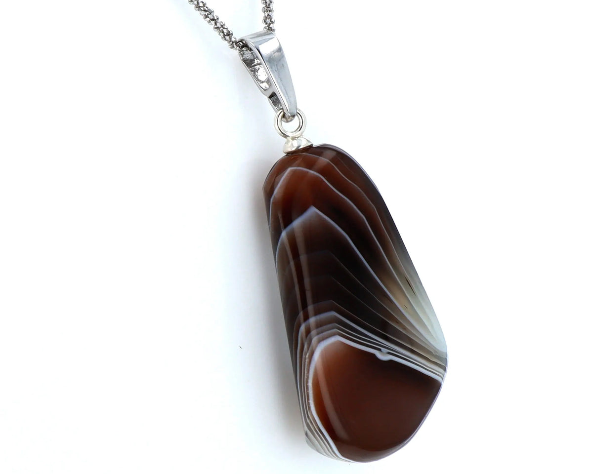 Pendentif Agate Zonée 1 La Taillerie
