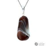 Pendentif Agate Zonée 1 La Taillerie