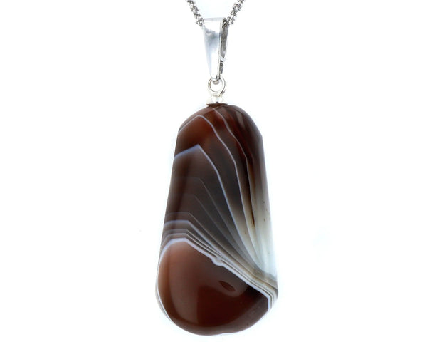 Pendentif Agate Zonée 1 La Taillerie