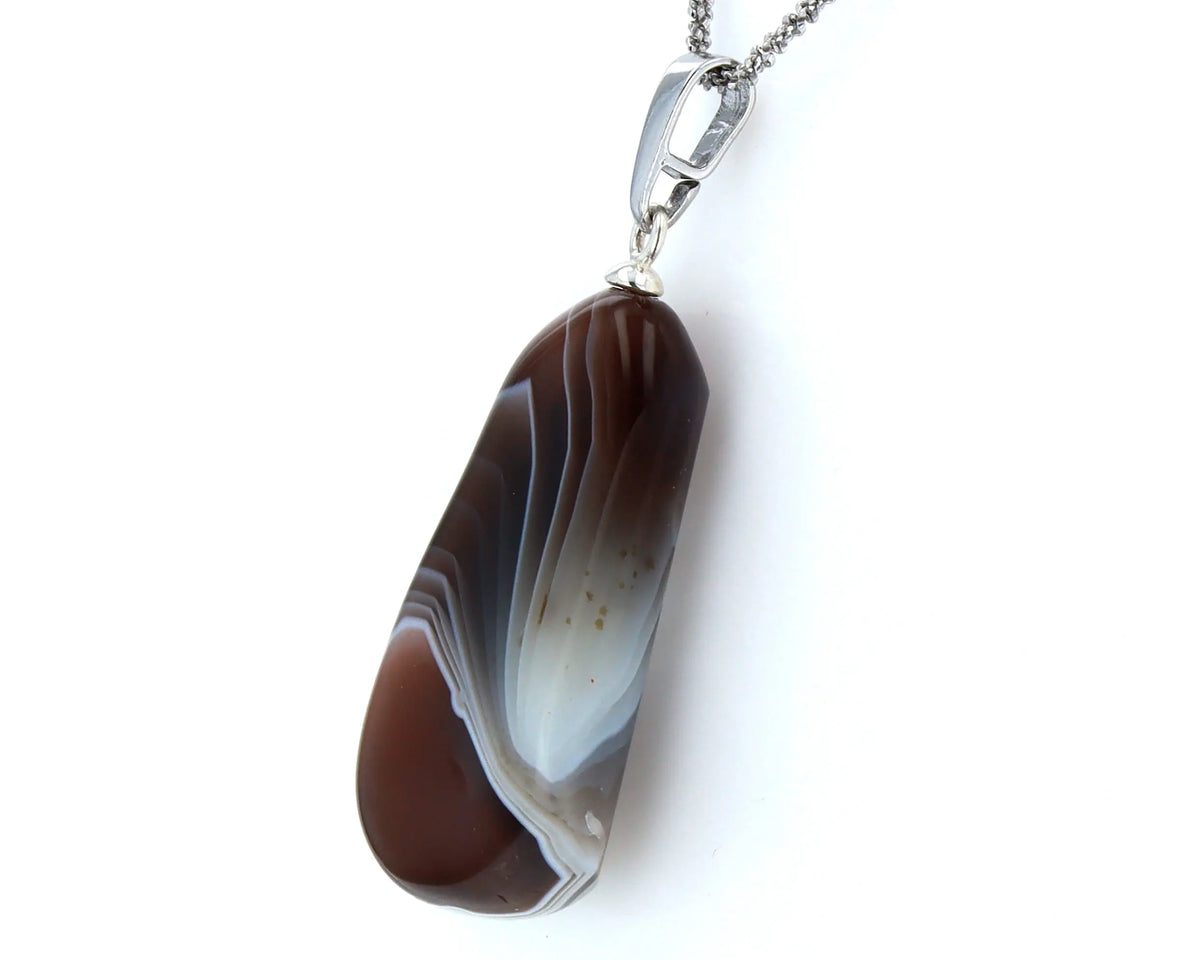 Pendentif Agate Zonée 1 La Taillerie