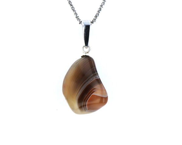 Pendentif Agate Zonée 2 La Taillerie