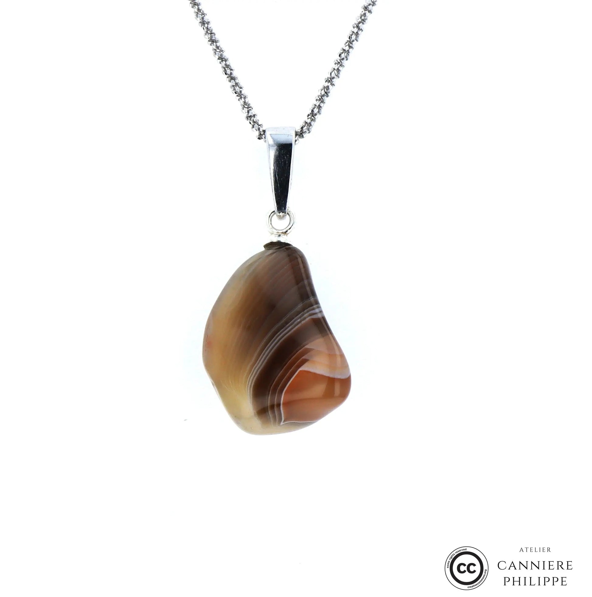 Pendentif Agate Zonée 2 La Taillerie