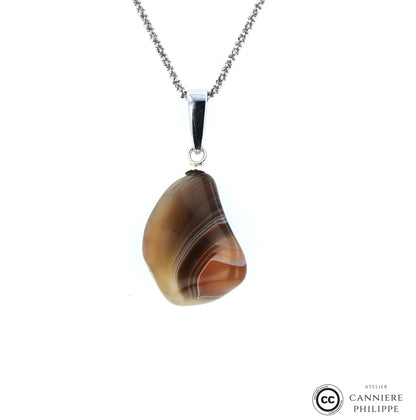 Pendentif Agate Zonée 2 La Taillerie