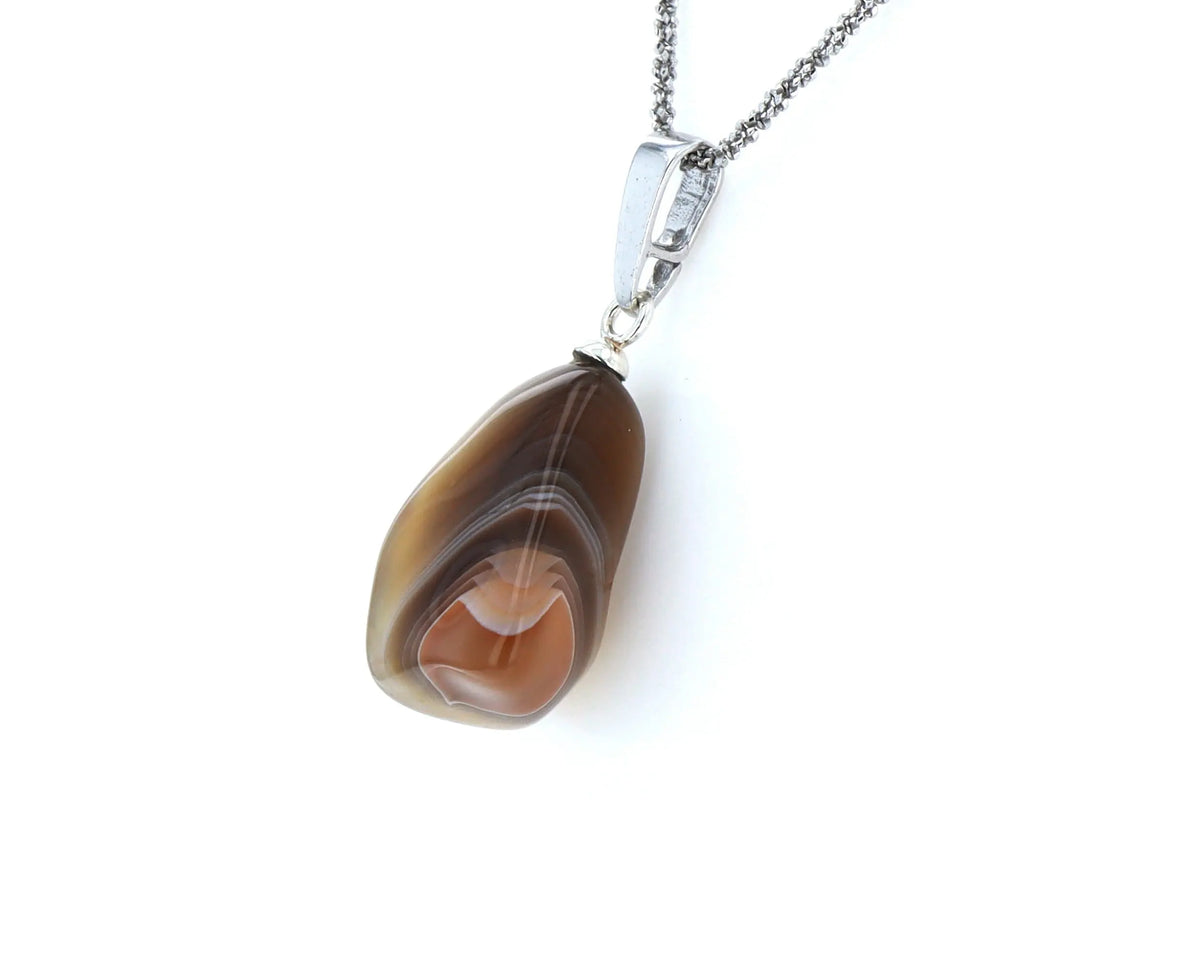 Pendentif Agate Zonée 2 La Taillerie