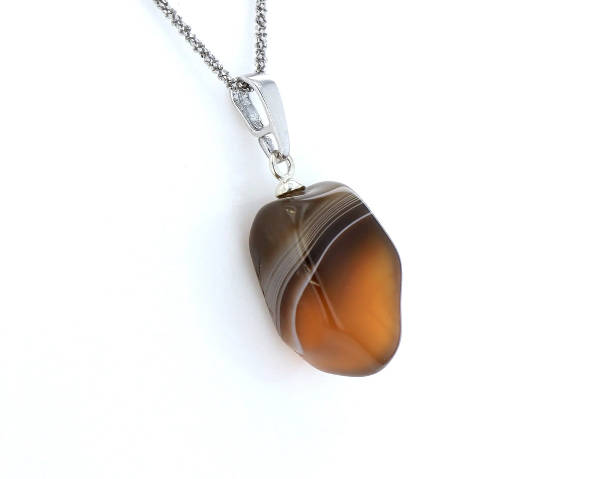 Pendentif Agate Zonée 3 La Taillerie