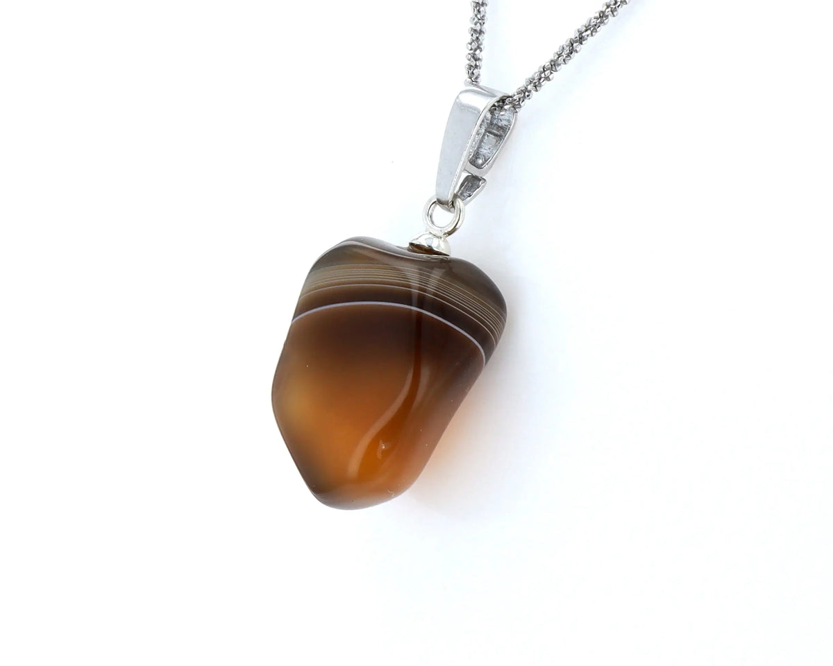 Pendentif Agate Zonée 3 La Taillerie