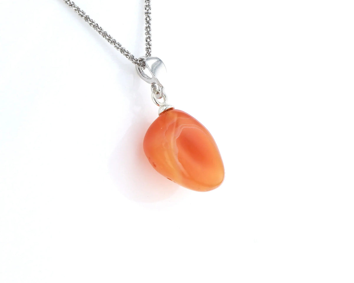 Pendentif Agate Cornaline 2 La Taillerie