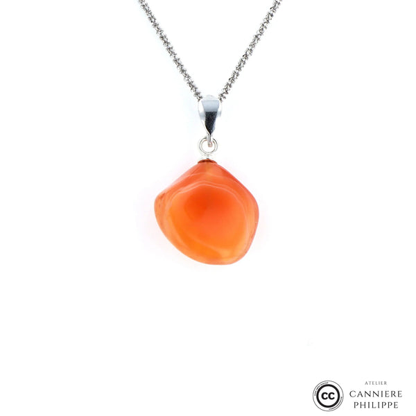 Pendentif Agate Cornaline 2 La Taillerie