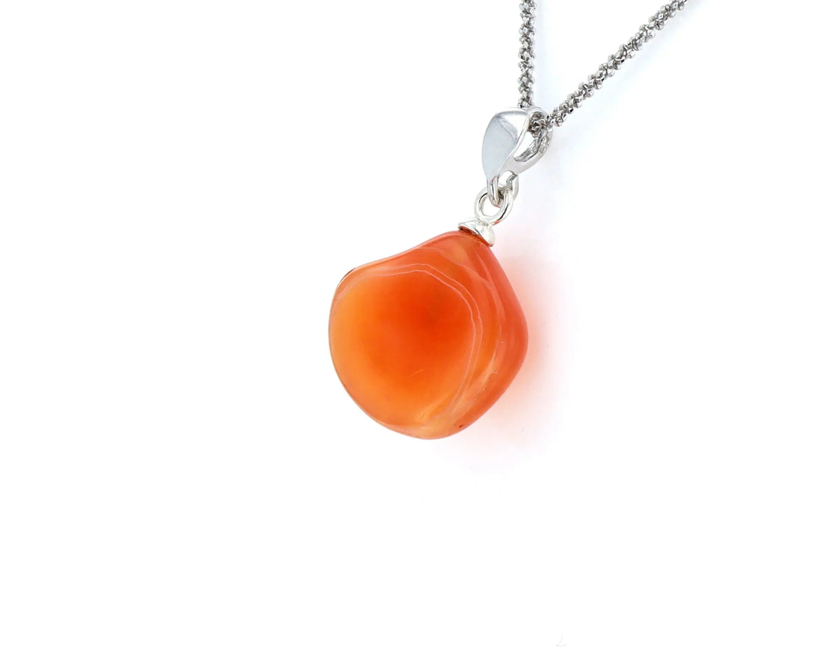 Pendentif Agate Cornaline 2 La Taillerie