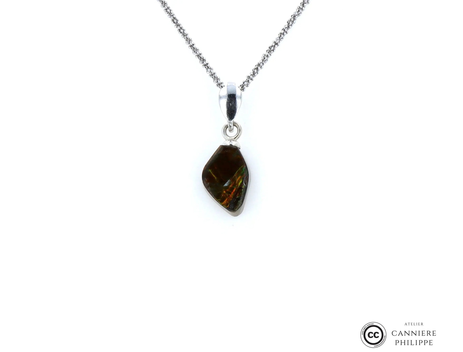 Pendentif Ammolite 2 La Taillerie