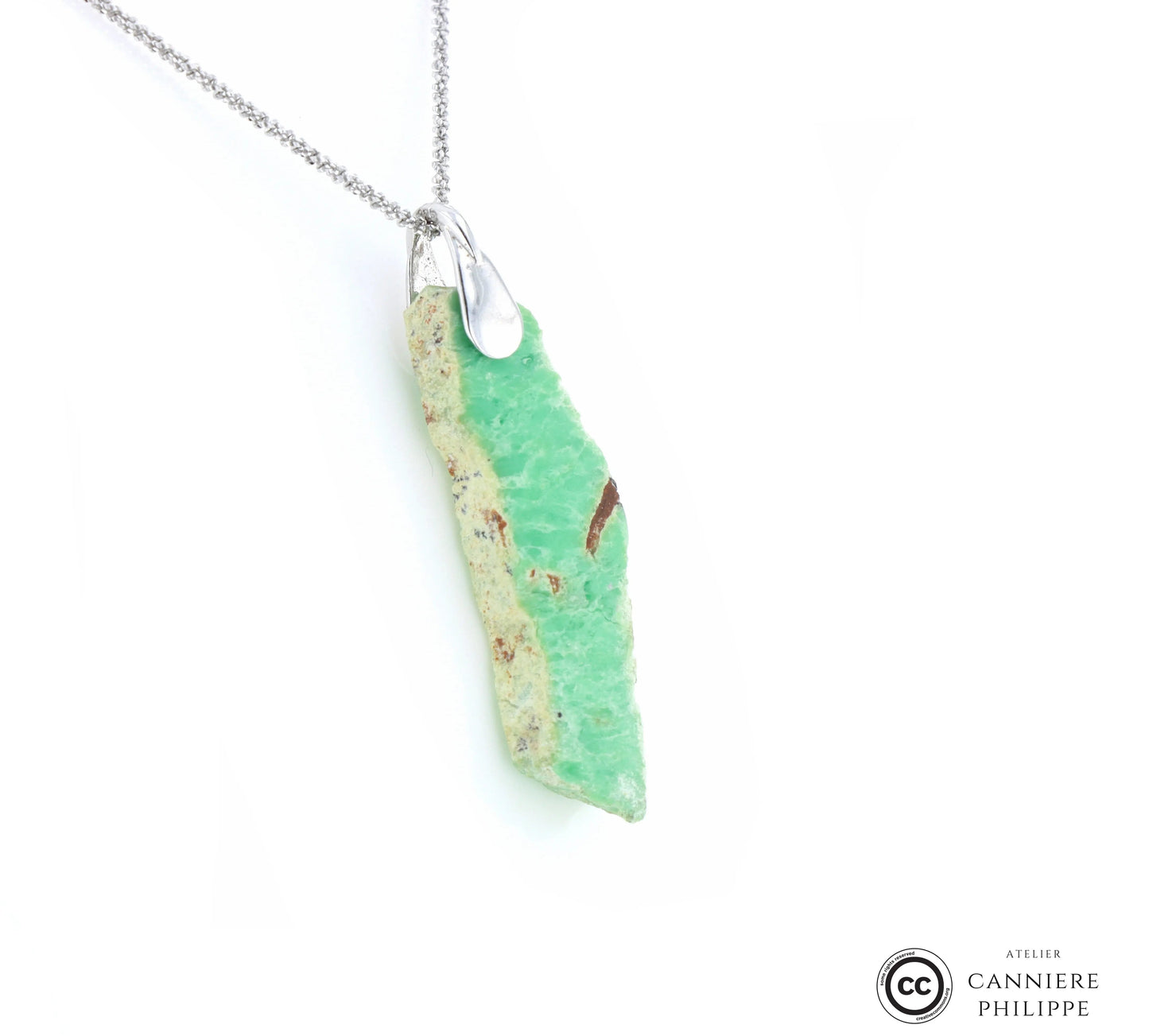 Pendentif Chrysoprase 3 La Taillerie