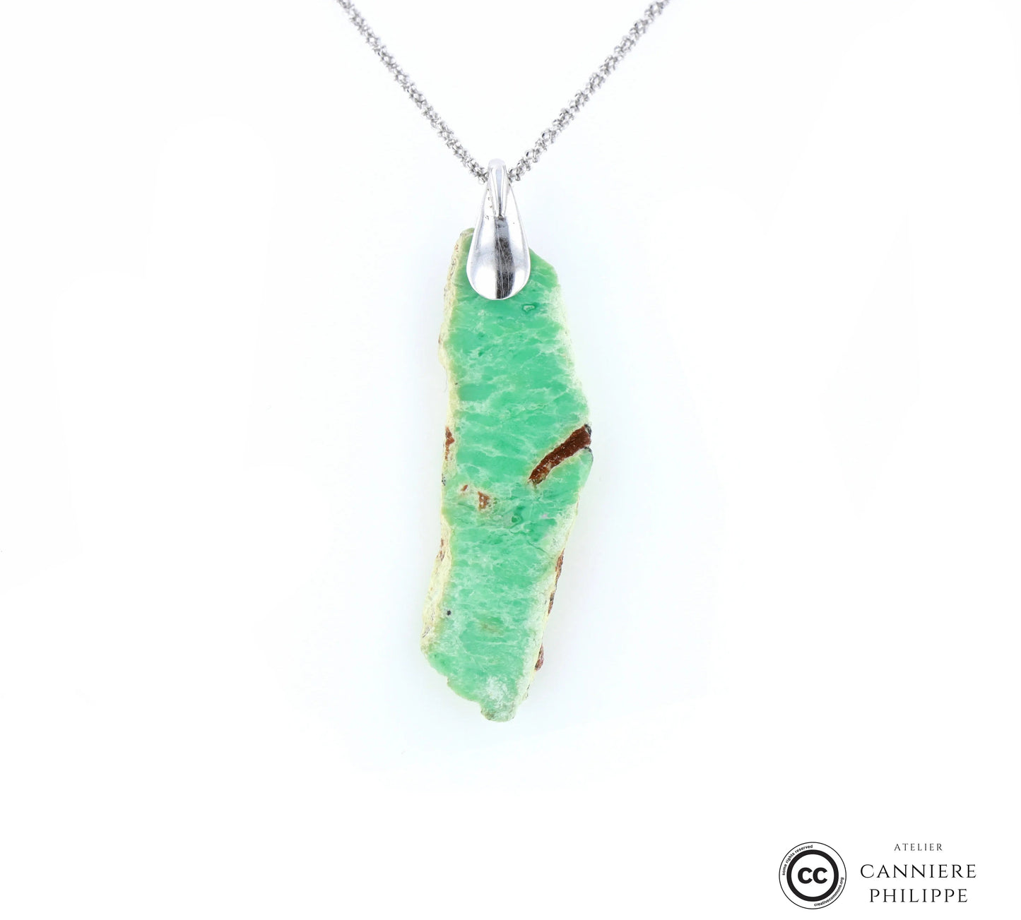 Pendentif Chrysoprase 3 La Taillerie