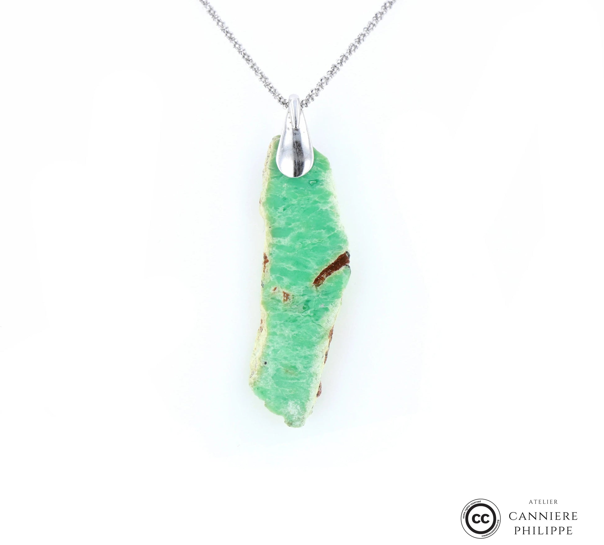 Pendentif Chrysoprase 3 La Taillerie