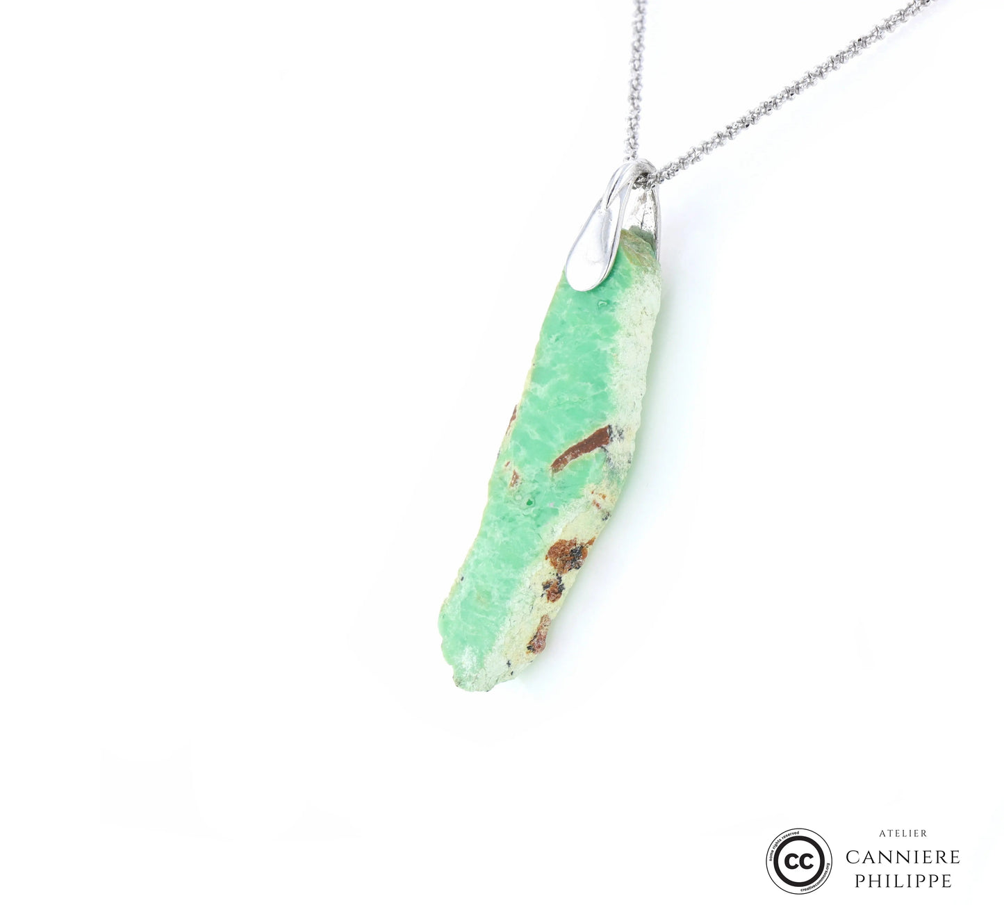 Pendentif Chrysoprase 3 La Taillerie