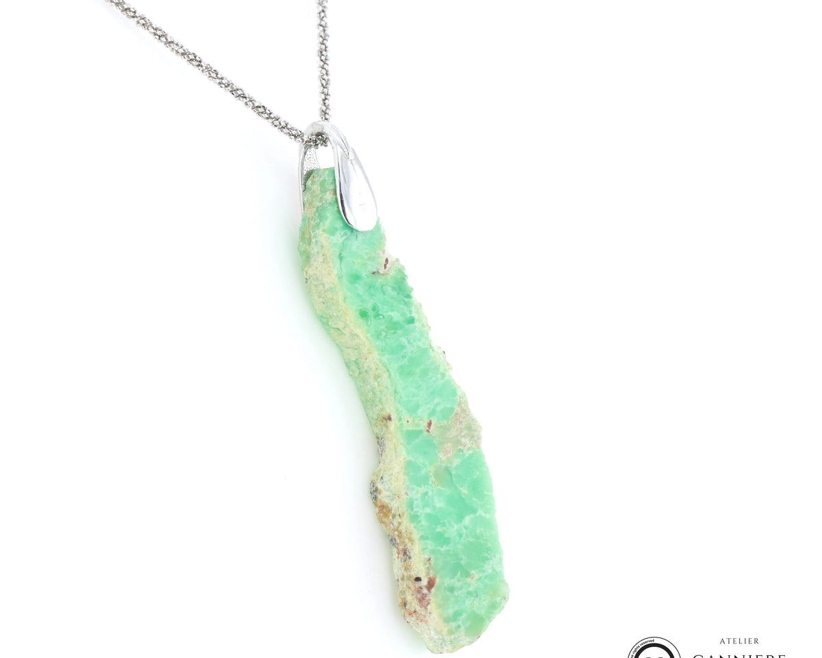 Pendentif Chrysoprase 4 La Taillerie