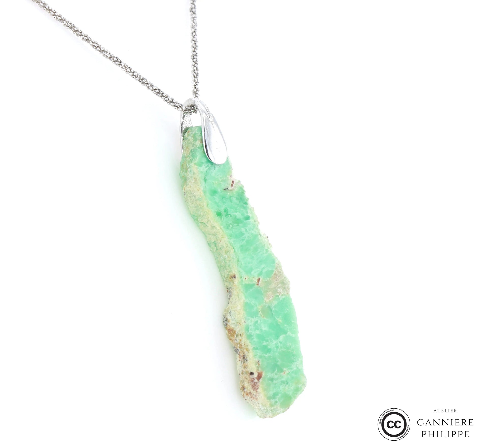 Pendentif Chrysoprase 4 La Taillerie