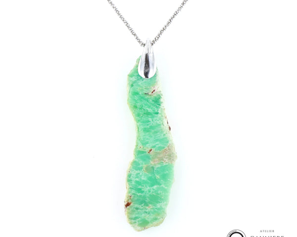 Pendentif Chrysoprase 4 La Taillerie