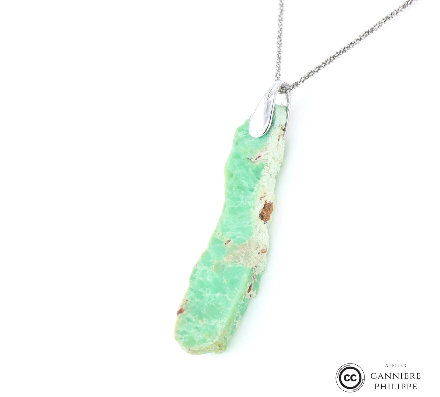 Pendentif Chrysoprase 4 La Taillerie