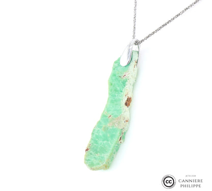 Pendentif Chrysoprase 4 La Taillerie