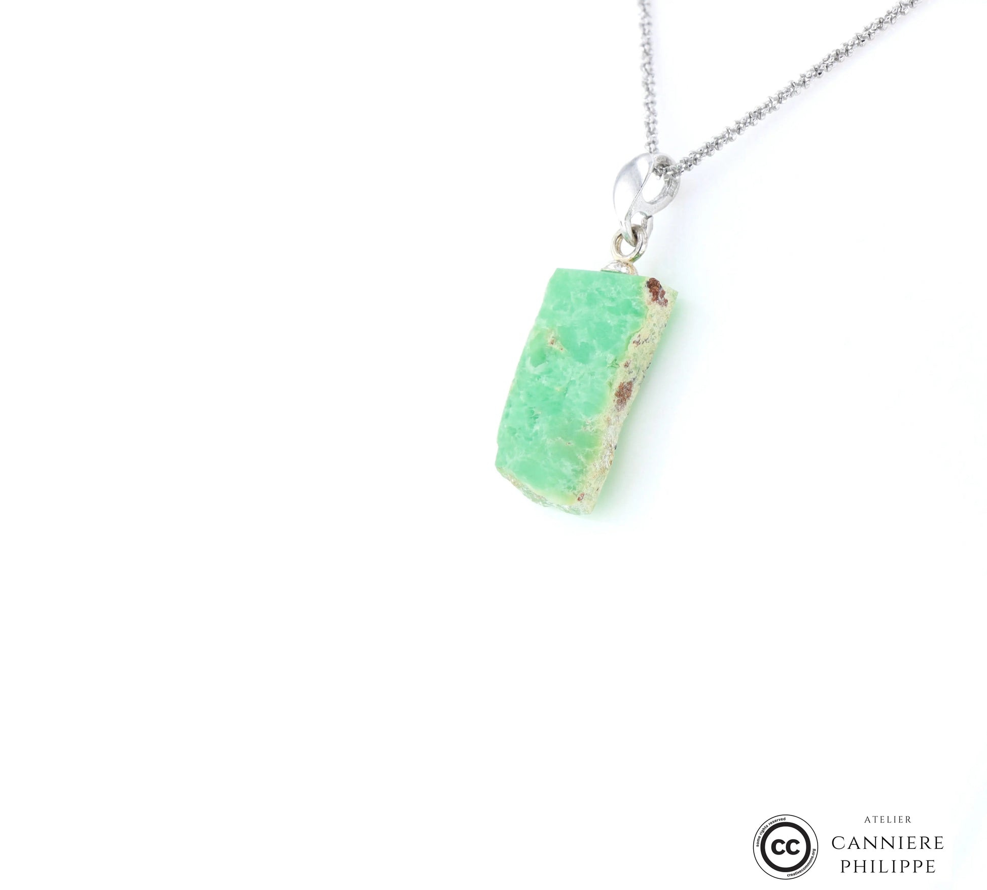 Pendentif Chrysoprase 5 La Taillerie