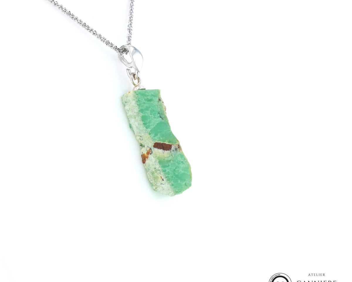 Pendentif  Chrysoprase 2 La Taillerie
