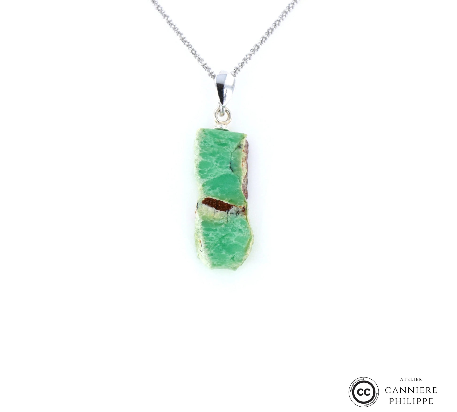Pendentif  Chrysoprase 2 La Taillerie