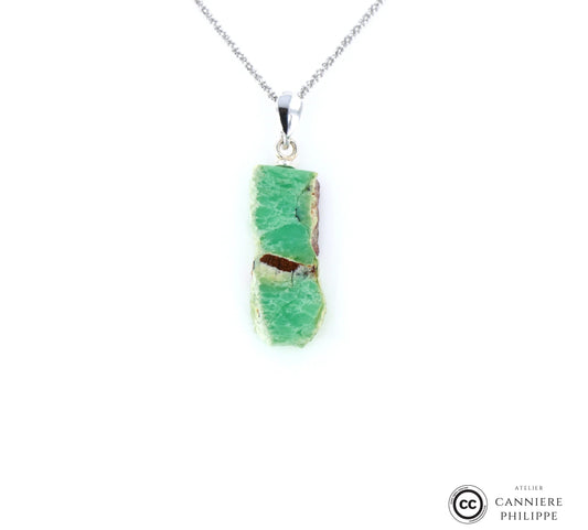Pendentif  Chrysoprase 2 La Taillerie