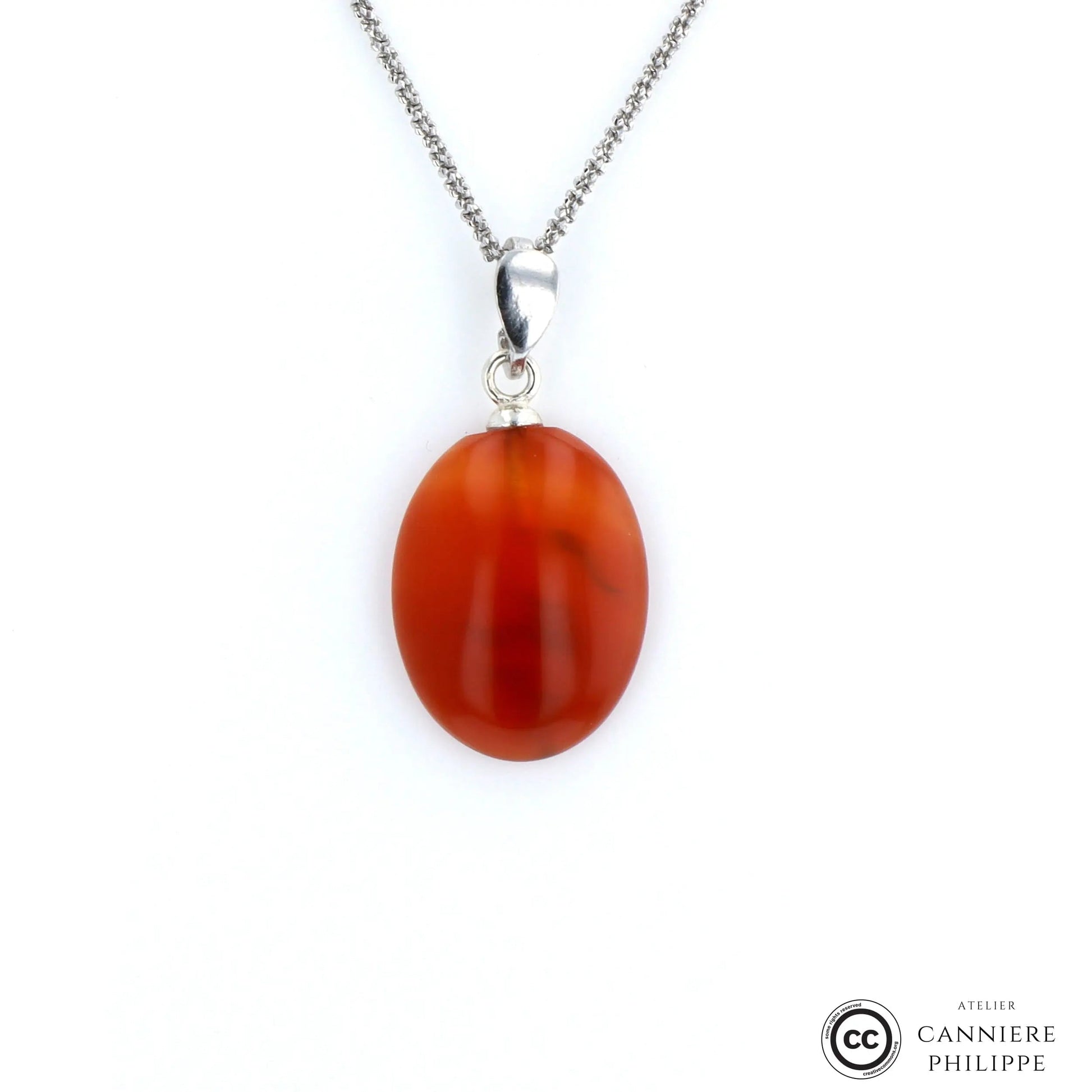 Pendentif Cornaline 1 La Taillerie