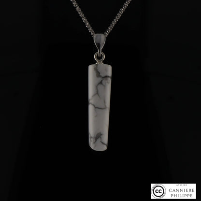 Pendentif Howlite 1 La Taillerie