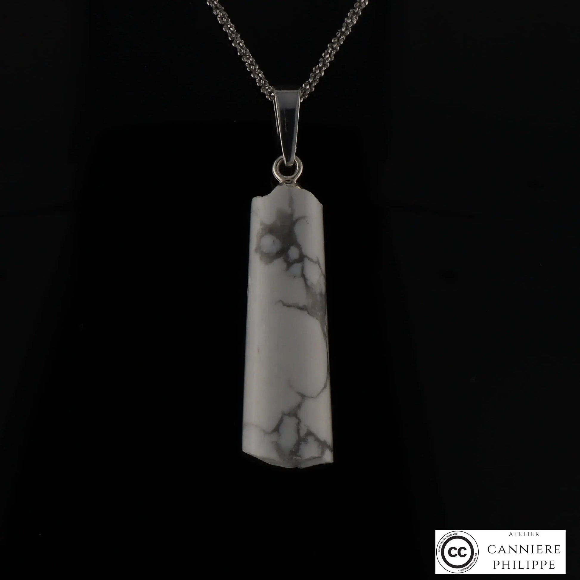 Pendentif Howlite 2 La Taillerie