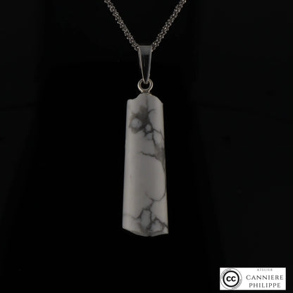 Pendentif Howlite 2 La Taillerie