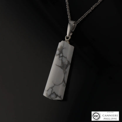 Pendentif Howlite 2 La Taillerie