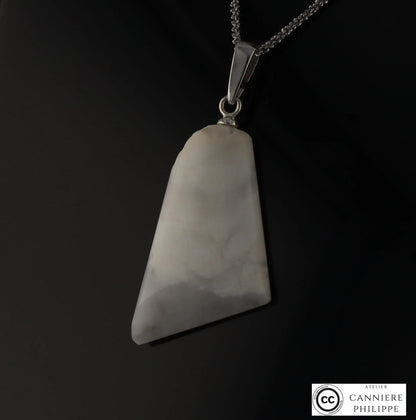 Pendentif Howlite 3 La Taillerie