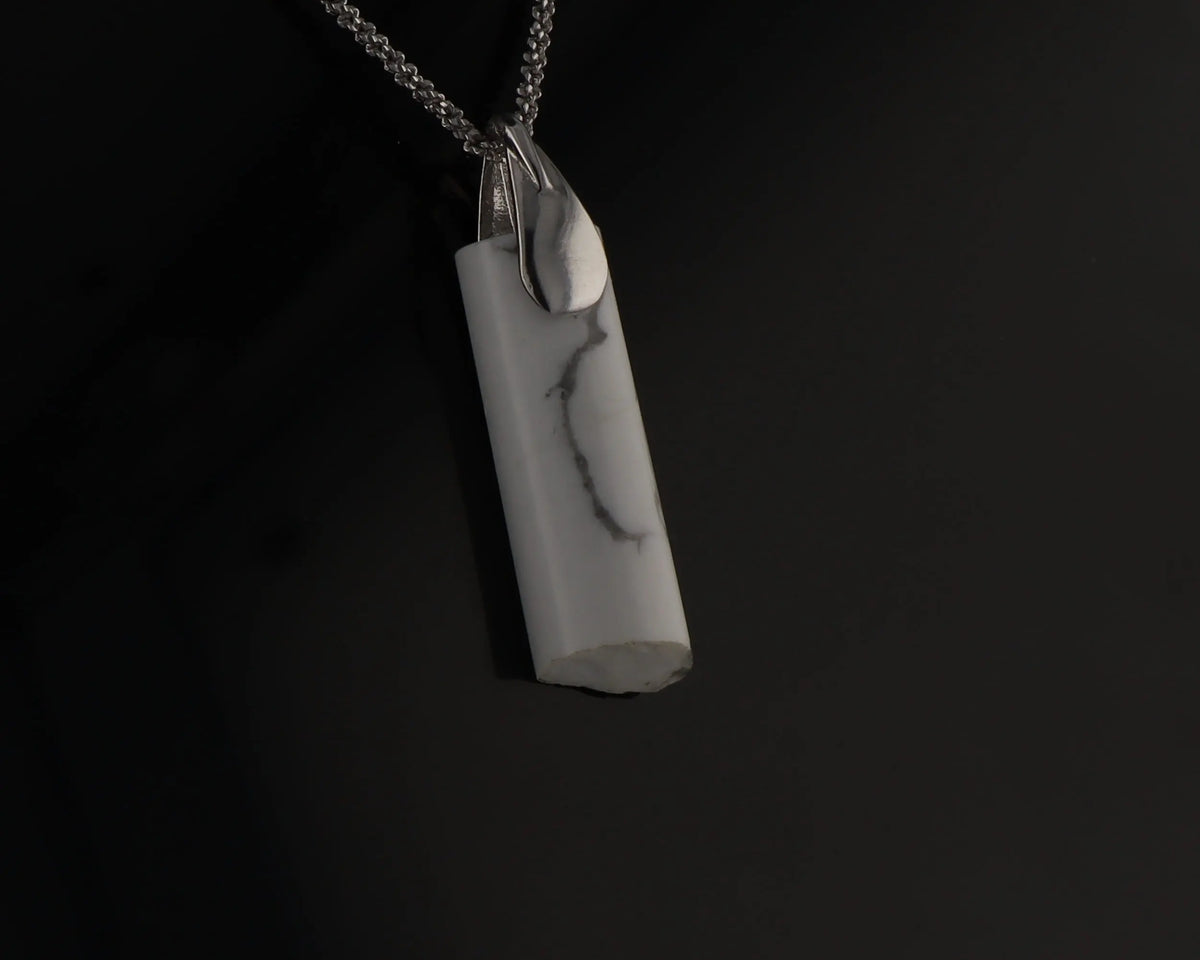 Pendentif Howlite 4 La Taillerie