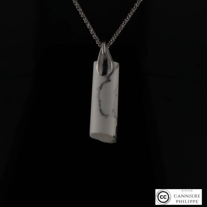 Pendentif Howlite 4 La Taillerie