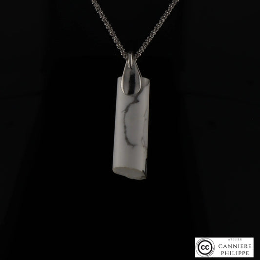 Pendentif Howlite 4 La Taillerie